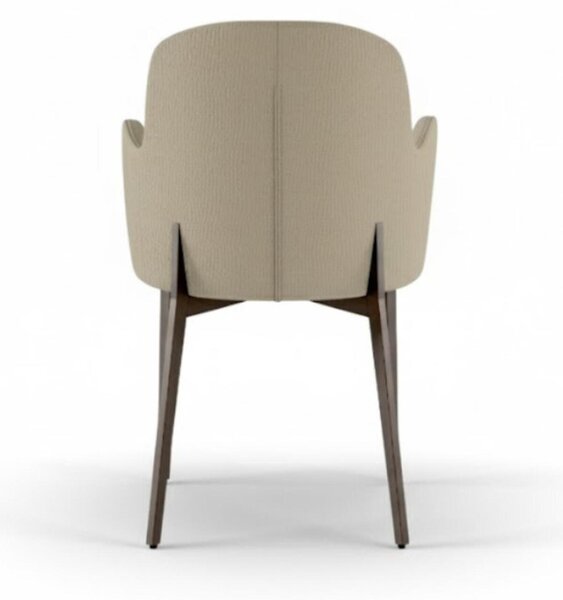 Poltroncina Imbottita, forme morbide tessuto easy-clean, SOPHIA Dimensioni 53,5x62,5x h 80 cm colore colore Beige chiaro
