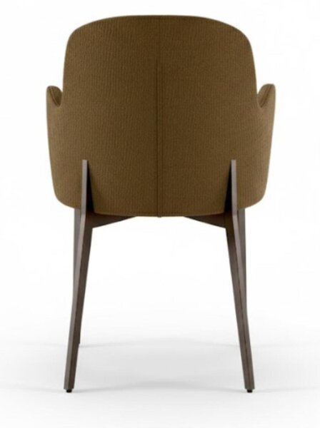 Poltroncina Imbottita, forme morbide tessuto easy-clean, SOPHIA Dimensioni 53,5x62,5x h 80 cm colore colore Marrone