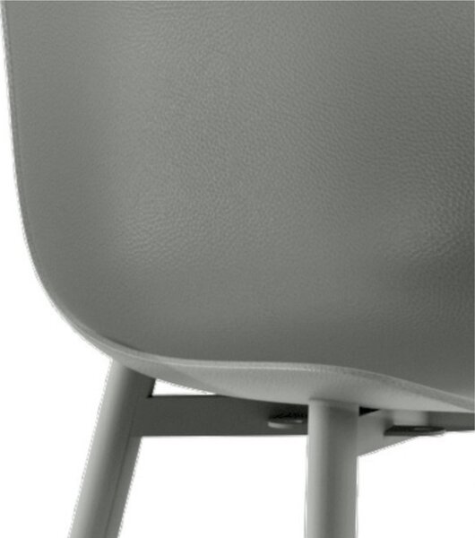 Sgabello in Metallo e Polipropilene Design essenziale FRIDA Dimensioni 47x47x h 91 cm -Peso 5,5 kg cm Stile Moderno colore Grigio chiaro