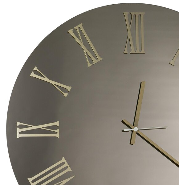 Orologio Da Muro 45 cm Struttura, � uno specchio DORATO SIRIO SMALL Diametro 45 cm lancette in metallo numeri colore ORO METALLIZZATO a rilievo , l'orologio specchio