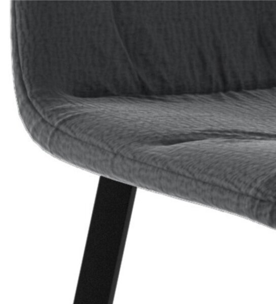 Sedia In Tessuto Easy Clean telaio metallo Modello ARIEL Dimensioni 45x55x h 87,5 cm - Peso 4,6 comfort assoluto colore colore Grigio Scuro