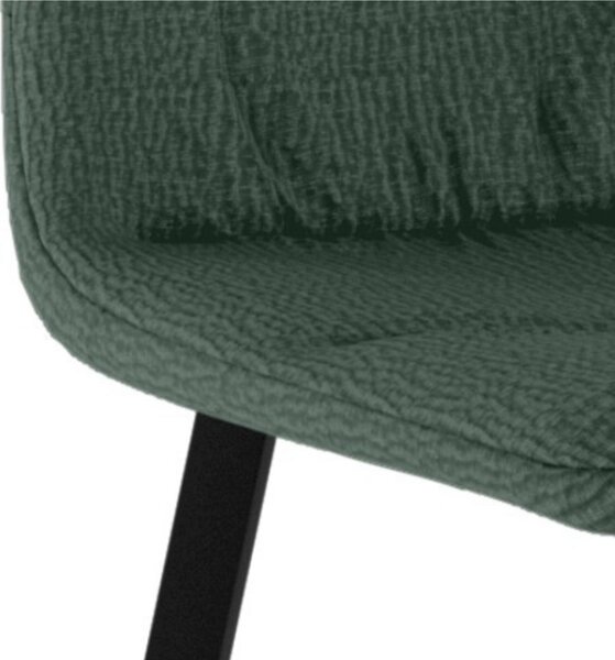 Sedia In Tessuto Easy Clean telaio metallo Modello ARIEL Dimensioni 45x55x h 87,5 cm - Peso 4,6 comfort assoluto colore Verde