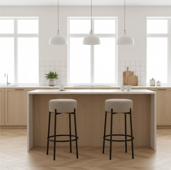 Sgabello fisso dal design moderno che unisce comfort SYD Dimensioni 41x41x h 67 cm -Peso 6,5 kg cm Stile Moderno colore Grigio Scuro