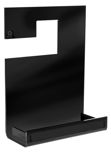Mensola in Plexiglass da Docci Bagno CALIPSO TOILET STAND Dimensioni 24x10x h 31 cm - peso 0.6 kg Colore Nero