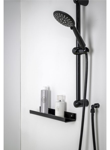 Mensola da Bagno In Plexiglass fissaggio a vite CALIPSO TOILET STAND Dimensioni 37x16x h 10 cm - peso 0.6 kg Colore Nero