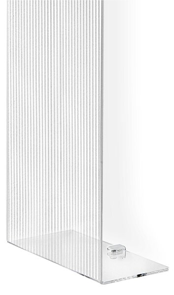 Porta Asciugamani Verticale Da Muro In Plexiglass CLIO Dimensioni 23x13x h 76 cm - Spessore 4 Colore Trasparente Plisse