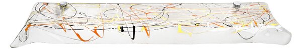 Mensola in plexiglass Drappeggi Dimensioni 69x20x h 5 cm - Portata max 3 kg Colore Multicolor
