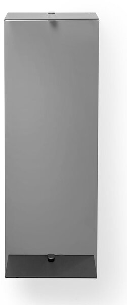 Porta Asciugamani Verticale Da Muro In Plexiglass CLIO Dimensioni 23x13x h 76 cm - Spessore 4 Colore Grigio Fum�