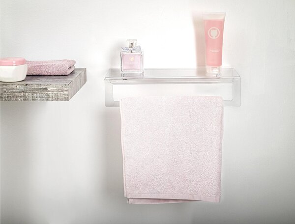 Porta Asciugamano da Bagno da Lavabo SMALL In Plexiglass CLIO TOILET STAND Dimensioni 40x16x h 10 cm - peso 0.6 kg Colore Trasparente