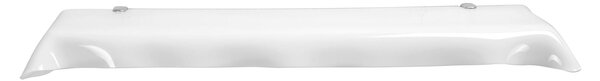 Mensola in plexiglass Drappeggi Dimensioni 69x20x h 5 cm - Portata max 3 kg Colore Bianco