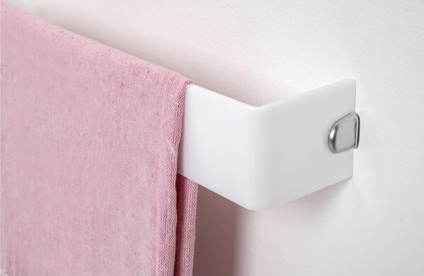 Porta AsciugamanI da Bagno da SMALL In Plexiglass CLIO MANTIDE Dimensioni 30x7,5x h 8 cm - peso 0.7 kg Colore Bianco