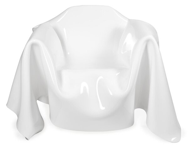 Poltrona In Plexiglass DRAPPEGI D'AUTORE Dimensioni 108x103x h 45 SEDUTA, MAX 76 cm, plexiglass 5 mm portata massima 120 kg Colore Bianco