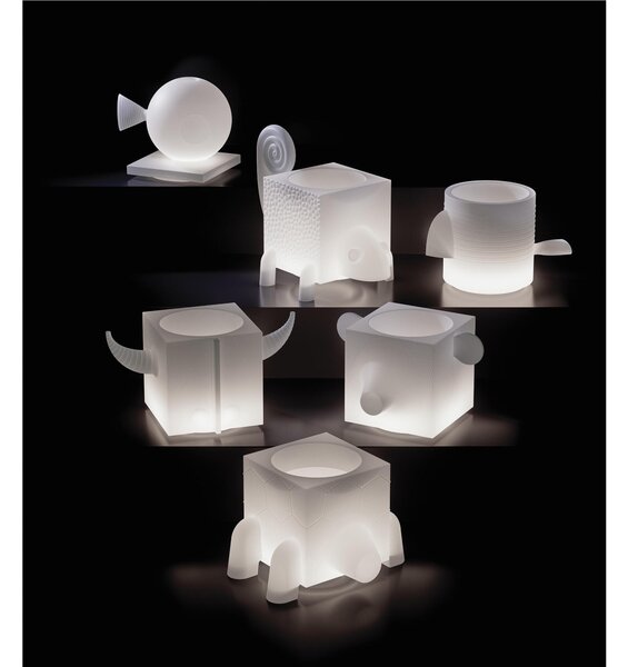 Contenitore Multifunzione FERA CAPO TRAY, L'ORSO di Design Dimensioni 33,2x27,7x h 21,3 cm vaso, a portaoggetti o a elemento decorativo colore Zaffiro