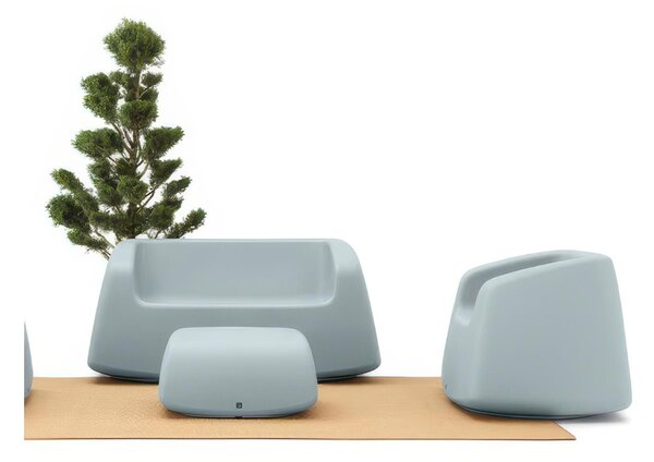 Sofa Struttura Leggera e Robusta di Design SUGAR Dimensioni 170x87x h 80 cm -peso 35 kg ensemble di design minimalista colore bianco