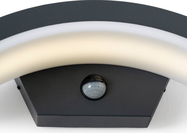 Brilagi - Lampada da parete LED esterna con sensore ARCELO LED/8W/230V IP54