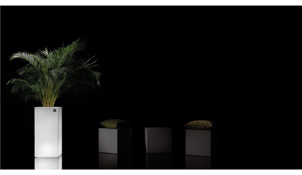 Cassetta rettangolare per fiori LOTO Dimensioni 40x80x h 40 cm -peso 7 kg interno ed Esterno colore Ambra
