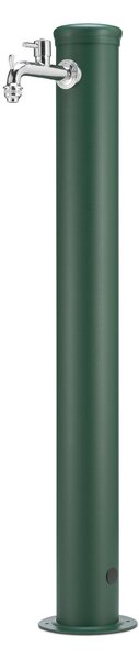 Fontana da Giardino con Rubinetto Forma Rotonda Dimensioni 30x16xh 101 cm - peso 2,5 kg con tubo rubinetto, Colore Verde