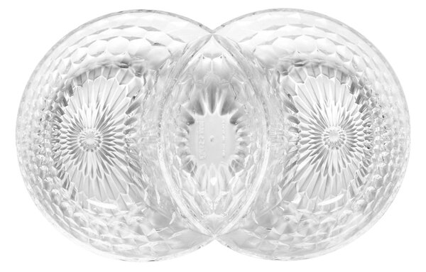 Antipastiera tre scomparti in Cristallo Acrilico Bio-based confezione Dimensioni 29,5x18,8xh 5,2 cm- colore trasparente