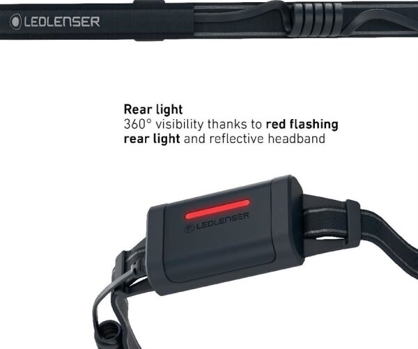 Ledlenser NEO5R - Lampada frontale ricaricabile a LED dimmerabile / 1800 mAh, IP54, 600 lm, 35 h, blu
