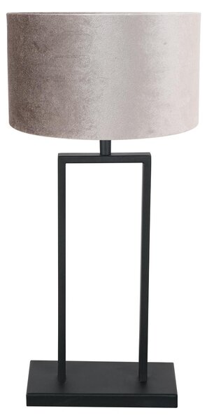Steinhauer - lampada da tavolo - Stang - nero - metallo velluto - Ø 30cm - E27 - 3858ZW