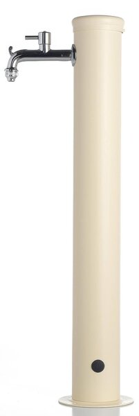 Fontana da Giardino con Rubinetto Dimensioni 16x30x85 cm - peso 7,5kg con tubo rubinetto, Garantita contro la ruggine Colore avorio