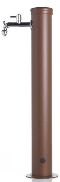 Fontana da Giardino con Rubinetto Dimensioni 16x30x85 cm - peso 7,5kg con tubo rubinetto, Garantita contro la ruggine Colore Ruggine
