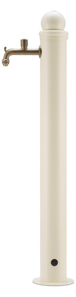 Fontana da Giardino con Rubinetto Stile Romantico Dimensioni 16x30xh107 cm - peso 5,5kg con tubo rubinetto, Garantita contro la ruggine Colore Avorio