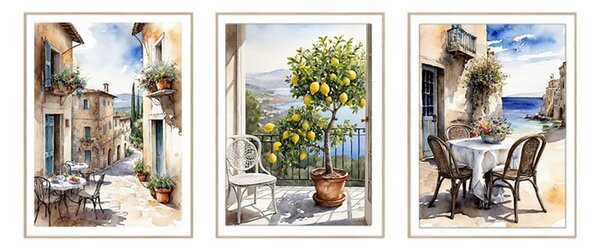 Quadri in set di 3 30x40 cm Tuscany