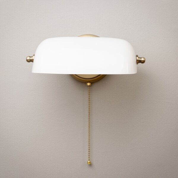 Brilagi - Lampada da parete BANK OFFICE 1xE27/60W/230V ottone/bianco