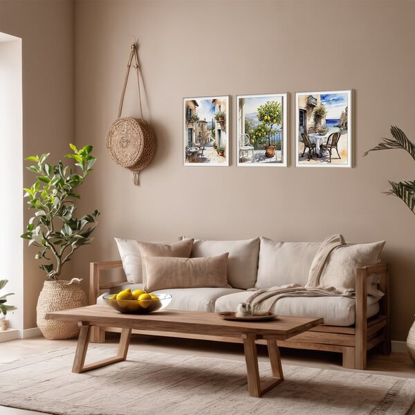 Quadri in set di 3 30x40 cm Tuscany