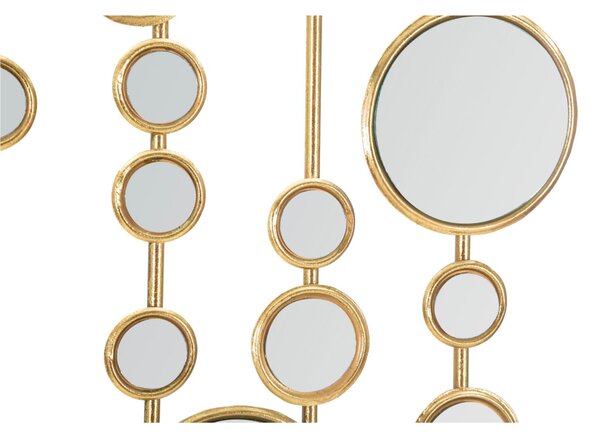 Pannello decorativo 3D dorato dal design geometrico. SMALL MIRRORS 35x1,5xH 90 cm peso 1,5 kg ORO metallo