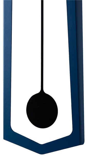 Orologio a Pendolo In Metallo Verniciato AIKA � Il Ritmo del Tempo Dimensioni 18�4,2� h 54 cm in Metallo verniciato design contemporaneo colore GREEN BLUE RAL 5001