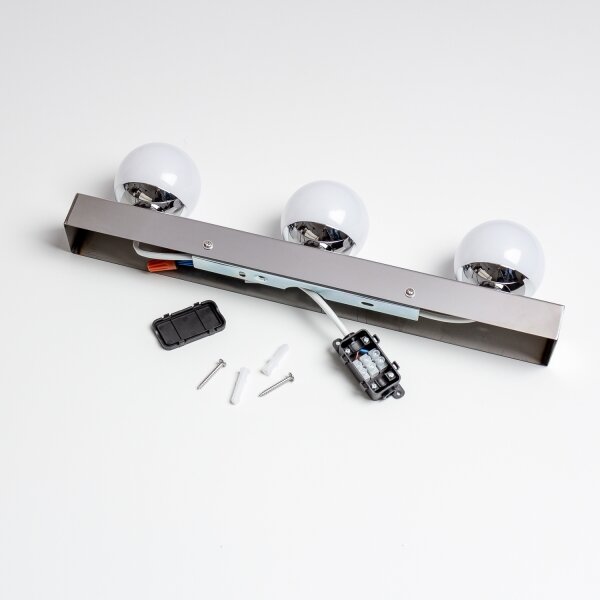 Brilagi - Illuminazione LED per specchio da bagno HOLLYWOOD 3xLED/3W/230V IP44 cromato