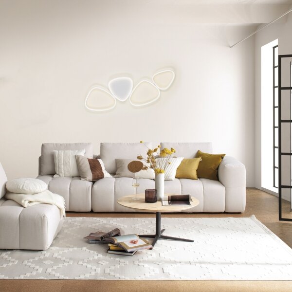 Schöner Wohnen 14039-16 - Plafoniera LED dimmerabile PEBBLES LED/35,5W/230V bianca