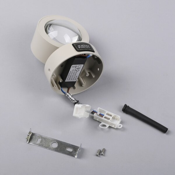 Schöner Wohnen 19331-39 - Lampada da parete LED CHIA 2xLED/2W/230V grigio