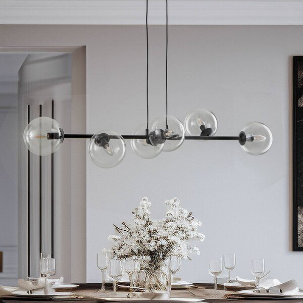 Lampada a sospensione Glassy EMIBIG LIGHTING, dimmerabile, Nero, Soggiorno / Sala da pranzo, Metallo, Moderno, Lampada a sospensione