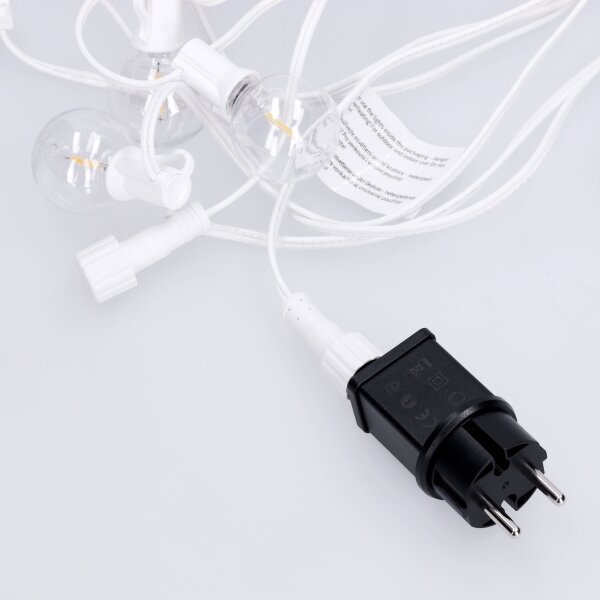 Brilagi - Catena luminosa decorativa LED da esterno GIRLANDA 10xE12 8 m bianco IP44 luce bianca calda