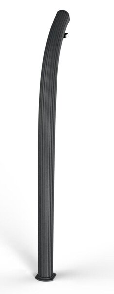 Doccia da Giardino in Alluminio con Miscelatore e Lavapiedi JOLLY Dimensioni 15x12.5x h 226cm - peso 13 kg con Soffione Con Lavapiedi colore Antracite