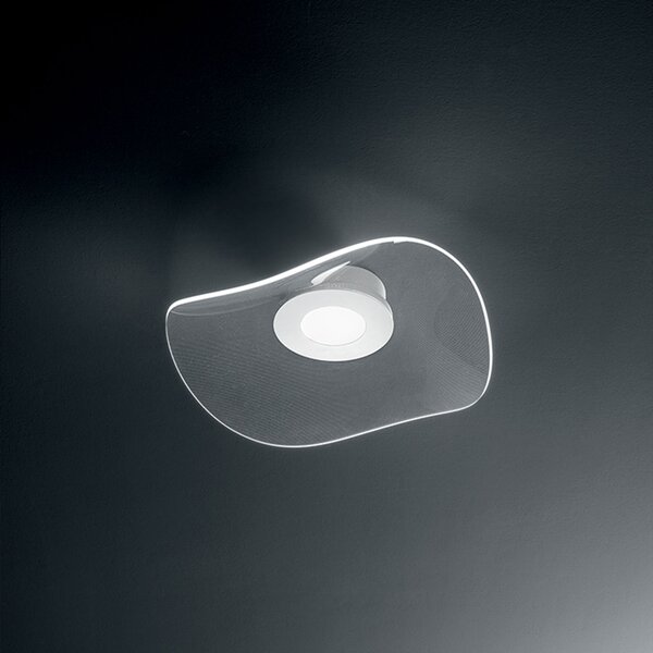 Perenz Plafoniera a LED in metallo diffusore in acrilico con microincisioni a laser Medusa Bianco