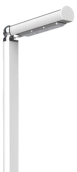 Doccia da Giardino in Alluminio con Miscelatore e Lavapiedi QUICK Q125 Dimensioni 12,6x9x h 210 cm - peso 8 kg con Soffione integrato, colore Bianco Lucido