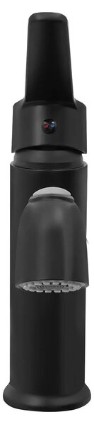 Rubinetto per lavabo - Rubinetto a colonna - Acqua calda/fredda - Corpo in ottone - Cartuccia in Vetroceramica - Nero