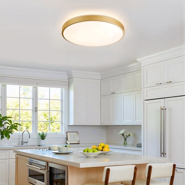 Brilagi - Lampada LED dimmerabile GLASS POOL DOUBLE LED/60W/230V 50 cm dorata + telecomando