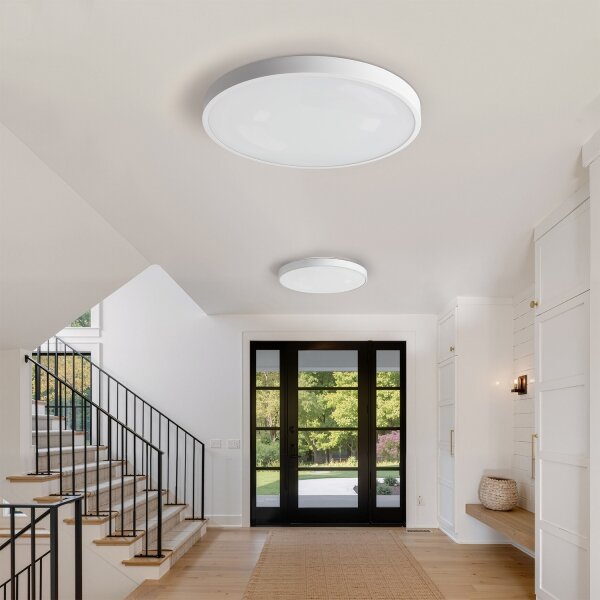Brilagi - Lampada a LED dimmerabile GLASS POOL DOUBLE LED/80W/230V 60 cm bianca + telecomando