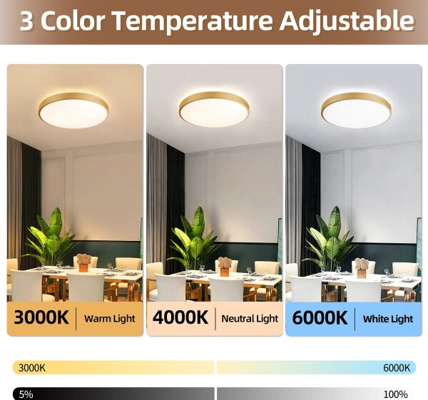 Brilagi - Lampada LED dimmerabile GLASS POOL DOUBLE LED/60W/230V 50 cm dorata + telecomando