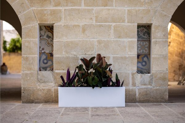 Fioriera rettangolare h50 cm porta vaso OASI Dimensione 80x30x h 50 cm per uso interno esterno peso 5 kg colore kiwi