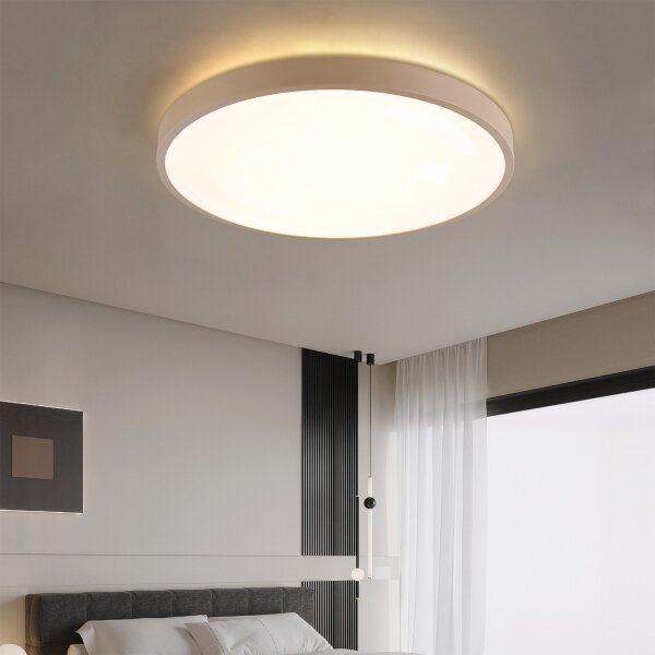Brilagi - Lampada dimmerabile GLASS POOL DOUBLE LED/80W/230V 60 cm beige + telecomando