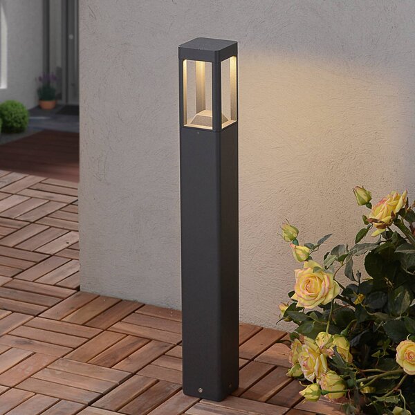 Lampioncino da giardino BERND Lucande, Nero, Alluminio, Moderno, Lampada LED da esterni