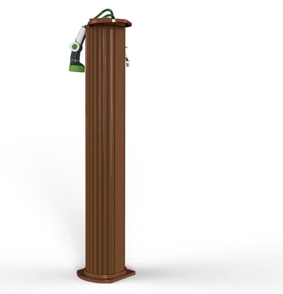 Fontana da Giardino In Alluminio GARDEN SURPRISE GS145 con Rubinetto Porta gomma , Tubo Flessibile , Tappo apribile Dimensioni 20x18xh 115 cm - peso 10 kg, Garantita Colore ORO VANGOGH