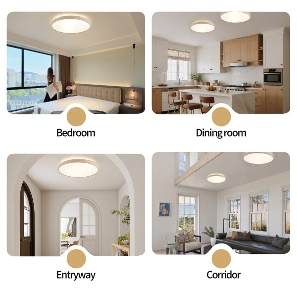 Brilagi - Lampada dimmerabile GLASS POOL DOUBLE LED/80W/230V 60 cm beige + telecomando