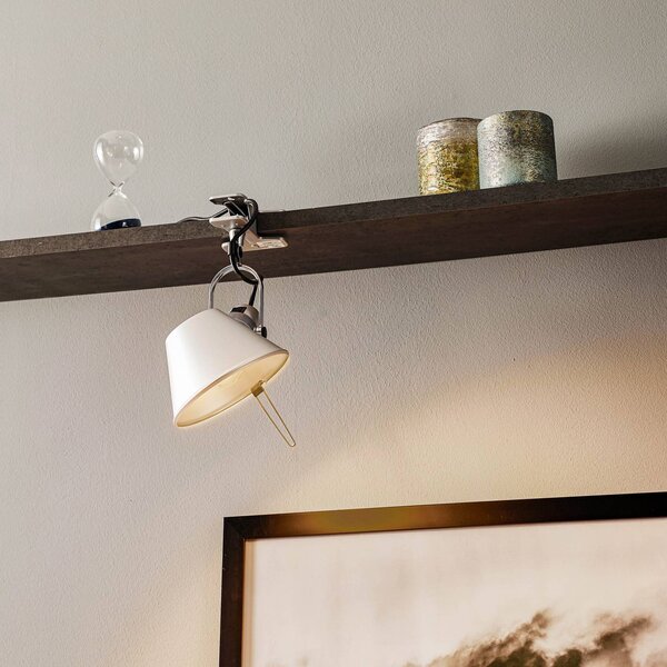 Artemide Tolomeo Pinza - lampada con morsetto, Alluminio / Grigio / Zincato, Soggiorno / Sala da pranzo, Alluminio, Design, Applique